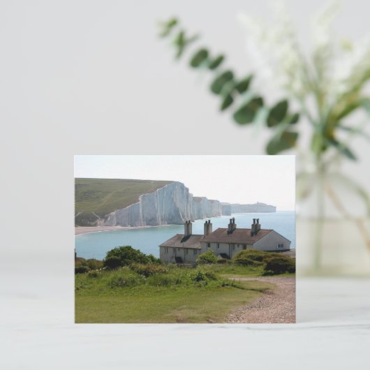 Die sieben Schwestern, Cuckmere Haven, Sussex Postkarte (Stehend Vorderseite)