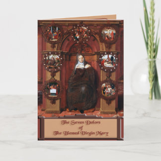 Die sieben Sorgen der gesegneten Jungfrau Mary Karte