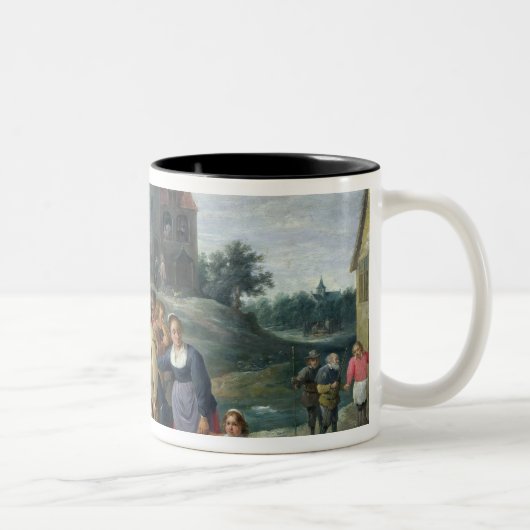 Die sieben Taten der Gnade Zweifarbige Tasse (Rechts)
