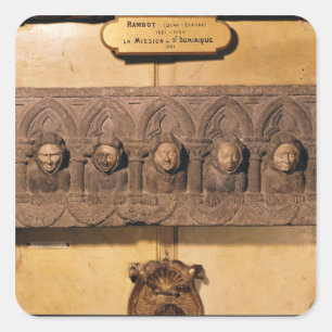 Die sieben tödlichen Sünden Quadratischer Aufkleber