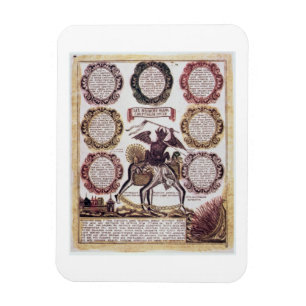 Die sieben tödlichen Sünden (Stich) Magnet