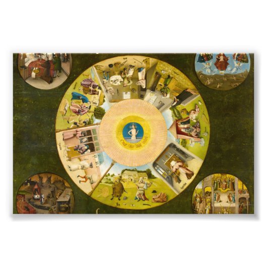 Die sieben Toten sitzen und die vier letzten Dinge Fotodruck (Vorne)