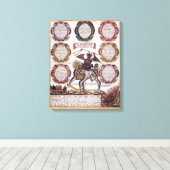 Die sieben Toten Sünden (Gravieren) Leinwanddruck (Insitu (Holzboden))