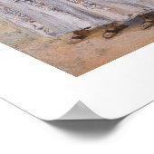 Die sieben Trumpets von Jericho von James Tissot Poster (Ecke)