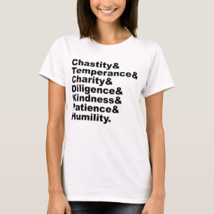 Die Sieben Tugenden, wie sie durch die Bibel popul T-Shirt