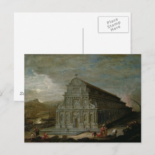 Die sieben Weltwunder Postkarte (Vorne/Hinten)