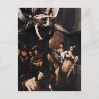 Die sieben Werke der Gnade von Caravaggio Postcard