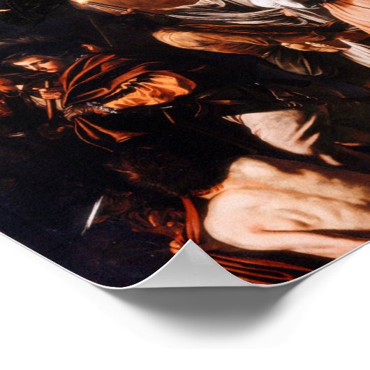 Die sieben Werke von Caravaggio Poster (Ecke)