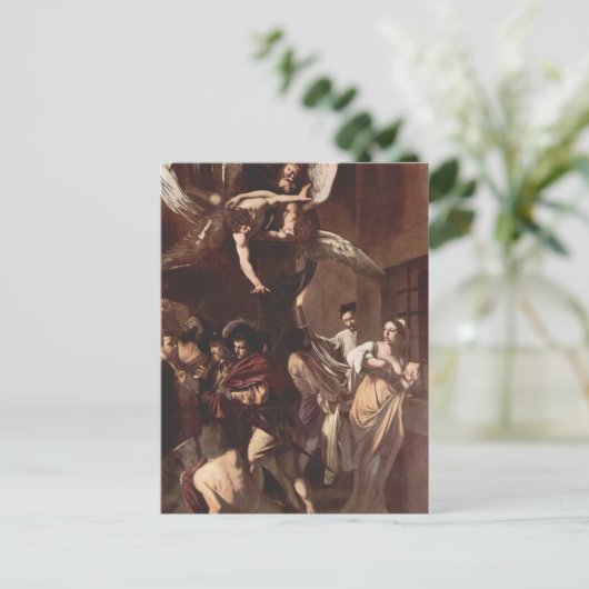 Die sieben Werke von Caravaggio Postkarte (Stehend Vorderseite)