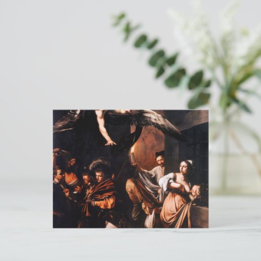 Die sieben Werke von Caravaggio Postkarte (Stehend Vorderseite)