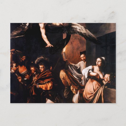 Die sieben Werke von Caravaggio Postkarte (Vorderseite)
