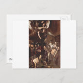 Die sieben Werke von Caravaggio Postkarte (Vorne/Hinten)