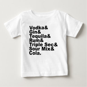 Die sieben Zutaten in einer langen Teeinsel Baby T-shirt