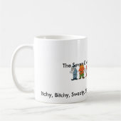 Die sieben Zwerge der Menopausen-Tasse Kaffeetasse (Links)