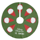 Die sieben Zwerge, der Weihnachtsbaumrock Polyester Weihnachtsbaumdecke (Vorderseite)