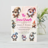 Die sieben Zwerge Einladung (Stehend Vorderseite)