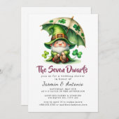 Die sieben Zwerge Einladung (Vorne/Hinten)