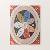 Die siebengepunkteten Sterne | Hilma af Klint Puzzle (Vertikal)