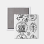 Die Siegel von Edward I Magnet (Vorderseite/Rückseite)