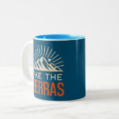 Die Sierras California Zweifarbige Tasse (Vorderseite Links)