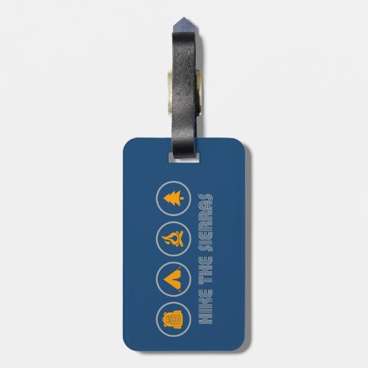 Die Sierras Gepäckanhänger (Rückseite vertikal)