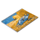 Die Siesta (1890) Landschaftskunst Van Gogh Spiral Notizblock (Linke Seite)