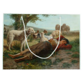 Die Siesta des Goatherder Girl's (von Carlo Ademol Große Geschenktüte (Rückseite)