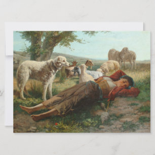 Die Siesta des Goatherder Girl's (von Carlo Ademol Karte