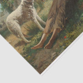 Die Siesta des Goatherder Girl's (von Carlo Ademol Seidenpapier (Ausschnitt)