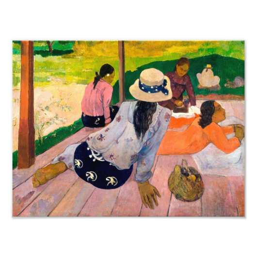 Die Siesta | Paul Gauguin | Fotodruck (Vorne)