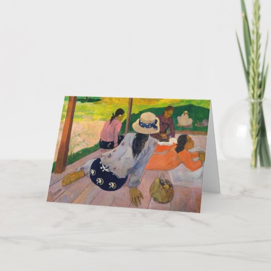 Die Siesta | Paul Gauguin Karte (Vorderseite)