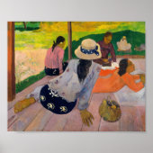 Die Siesta | Paul Gauguin Poster (Vorne)