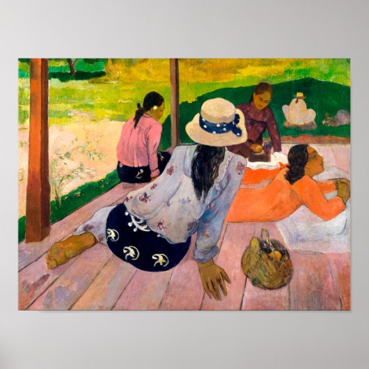 Die Siesta | Paul Gauguin | Poster (Vorne)
