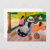 Die Siesta | Paul Gauguin | Postkarte (Vorne/Hinten)