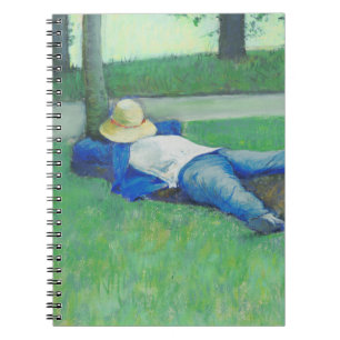 Die Siesta (von Gustave Caillebotte) Notizblock