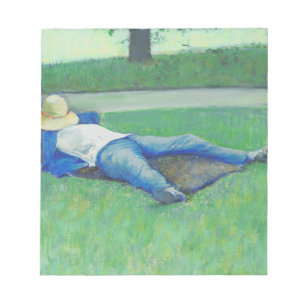 Die Siesta (von Gustave Caillebotte) Notizblock