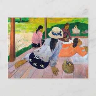 Die Siesta von Paul Gauguin Postkarte