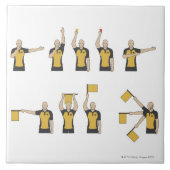 Die Signale der Fußballreferenten Fliese (Vorderseite)
