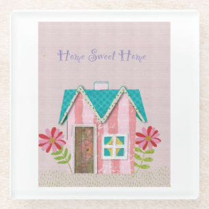 Die Signature Whimsy (Pink & Teal) Glasuntersetzer