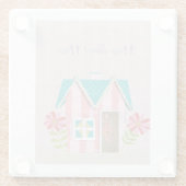 Die Signature Whimsy (Pink & Teal) Glasuntersetzer (Rückseite)
