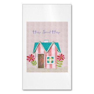 Die Signature Whimsy (Pink & Türkis) Magnetische Visitenkarte