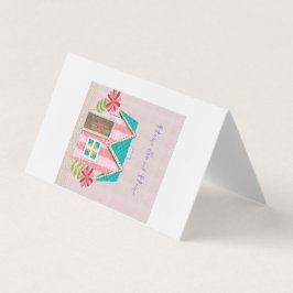 Die Signature Whimsy (Pink & Türkis) Visitenkarten