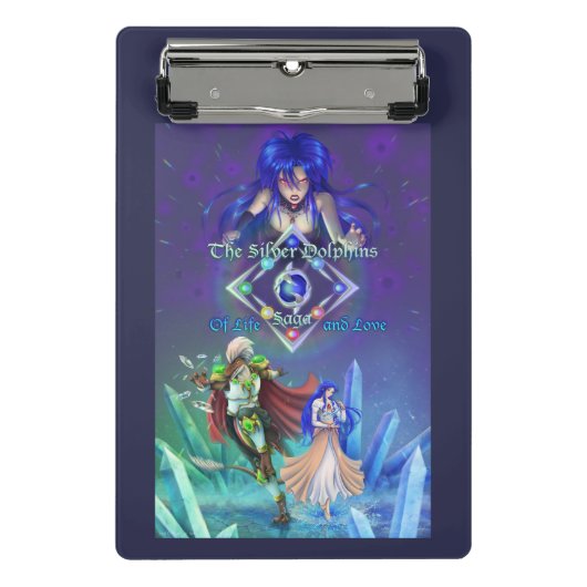 Die SilberDolphinen Saga Mini Klemmbrett (Vorderseite)