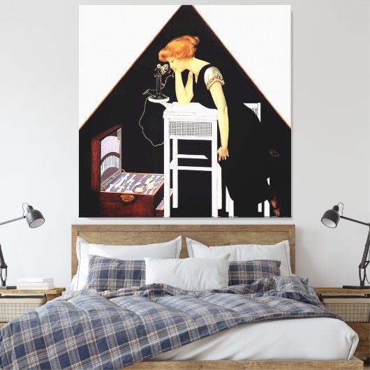 Die Silberkiste von C Coles Phillips Leinwanddruck (Insitu (Schlafzimmer))