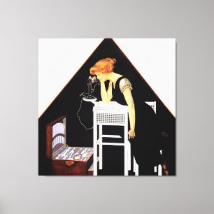 Die silberne Truhe von C Coles Phillips Leinwanddruck
