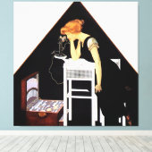 Die silberne Truhe von C Coles Phillips Leinwanddruck (Insitu (Holzboden))