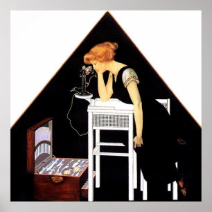 Die silberne Truhe von C Coles Phillips Poster