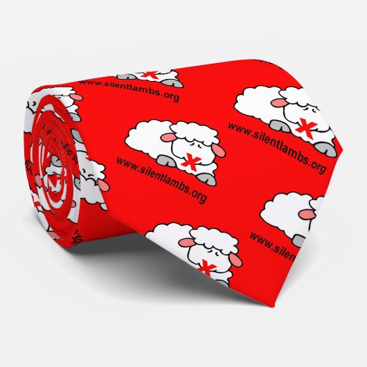 Die silentlambs rote "Power-Krawatte"! Krawatte (Gerollt)