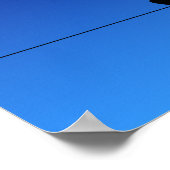 Die Silhouette der blühenden Schwarzvögel auf Wire Poster (Ecke)