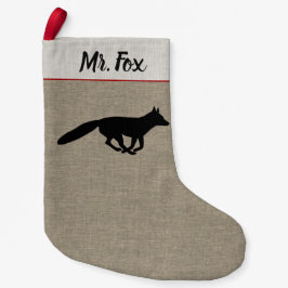 Die Silhouette der Fox Wildlife Lover wird nach ei Kleiner Weihnachtsstrumpf